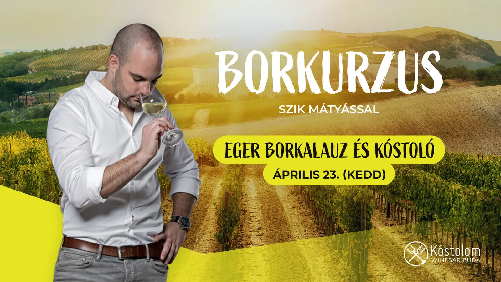 Eger borkalauz és kóstoló Szik Mátyással