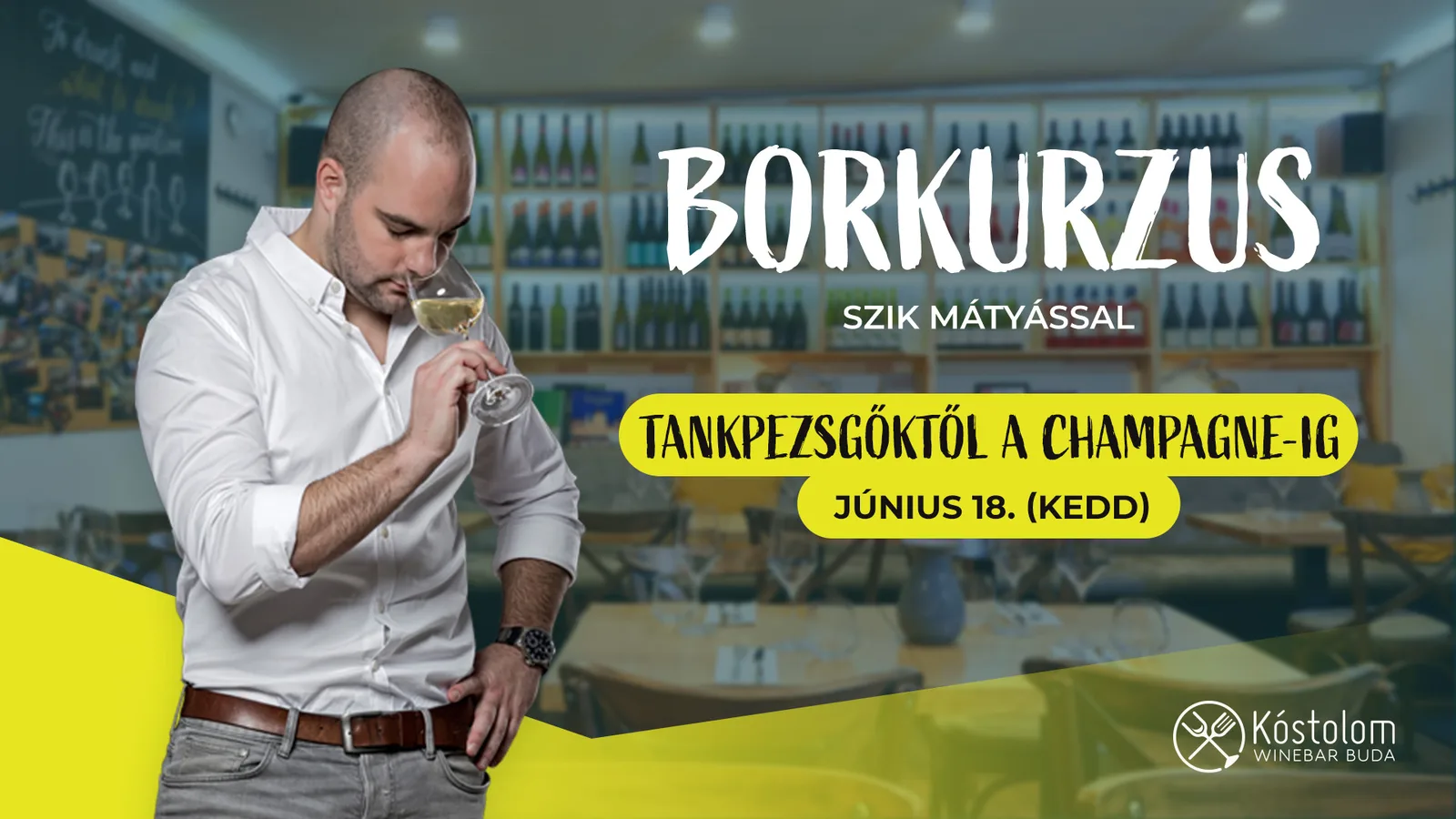 A buborékok világa Szik Mátyással a Kóstolomban